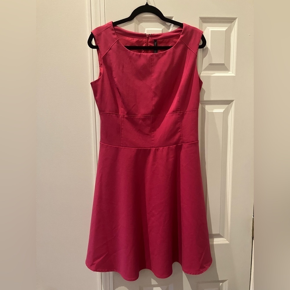 EUC Marc Andrew New York Pink A-line Lined Dress (10)